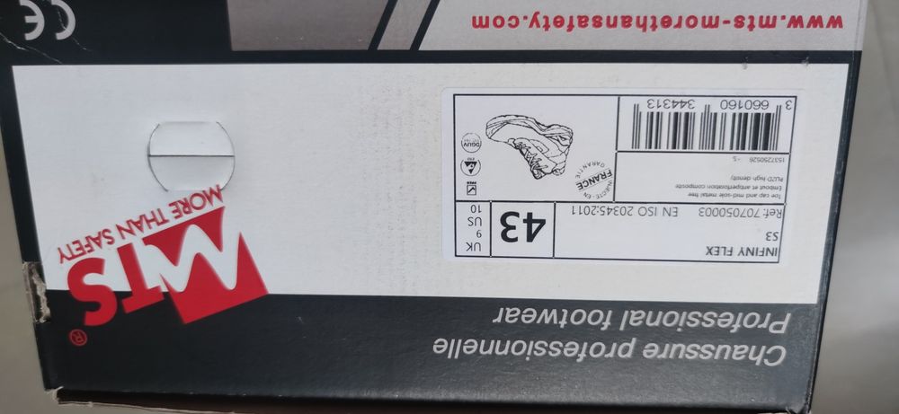 Buty robocze rozmiar 43 rękawiczki gratis