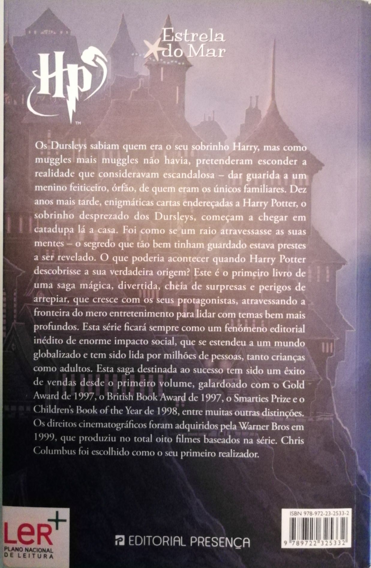 Livro "Harry Potter e a Pedra Filosofal", J. K. Rowling