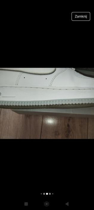 Oryginalne Sneakersy skórzane męskie Nike Air Force 1 '07 46