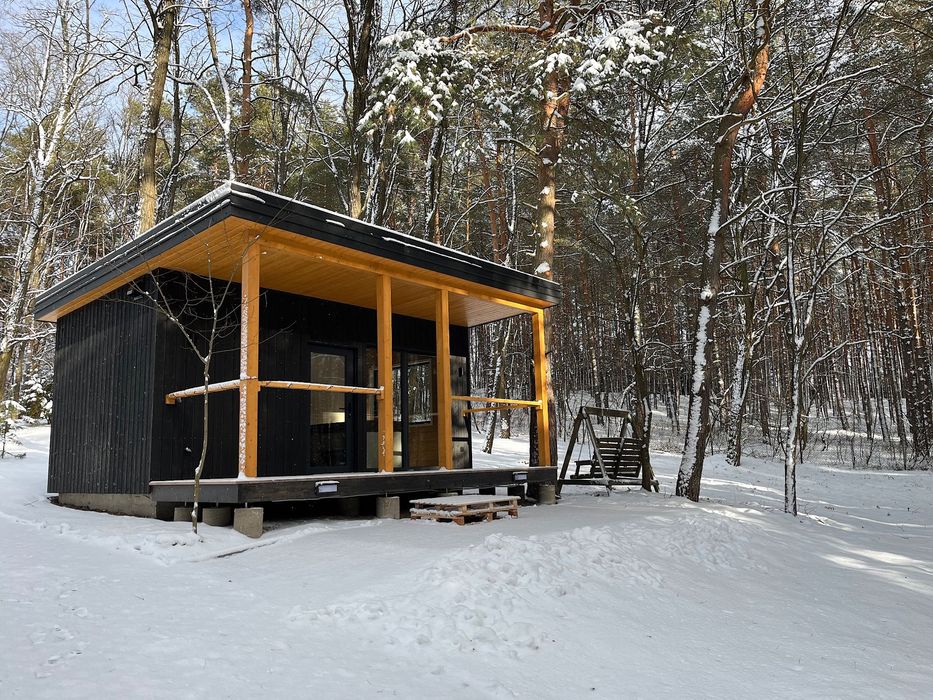 2 os Domek wśród drzew z kominkiem taras WiFi na odludziu w lesie