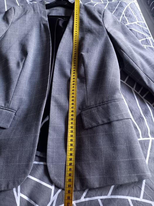 Żakiet i spodnie - komplet - kolor szary