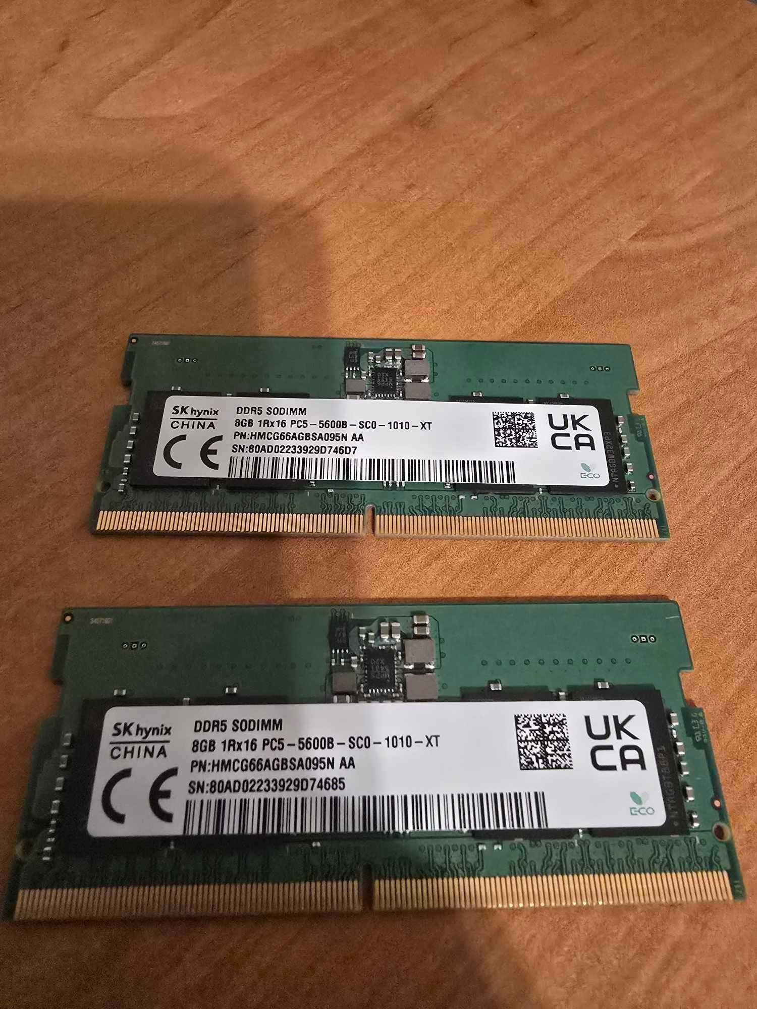 2 x RAM SK Hynix DDR5 8GB  5600 MHz PC5-5600B