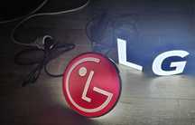 Neon logo led LG duży ozdoba dekoracja sklep home