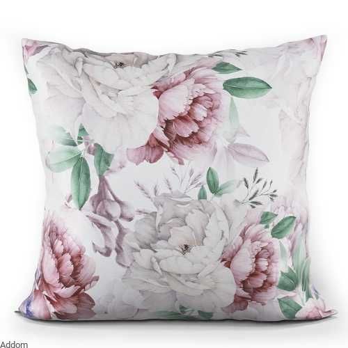 2x POSZEWKA na poduszkę 40 x 40 velvet Peonie NOWA