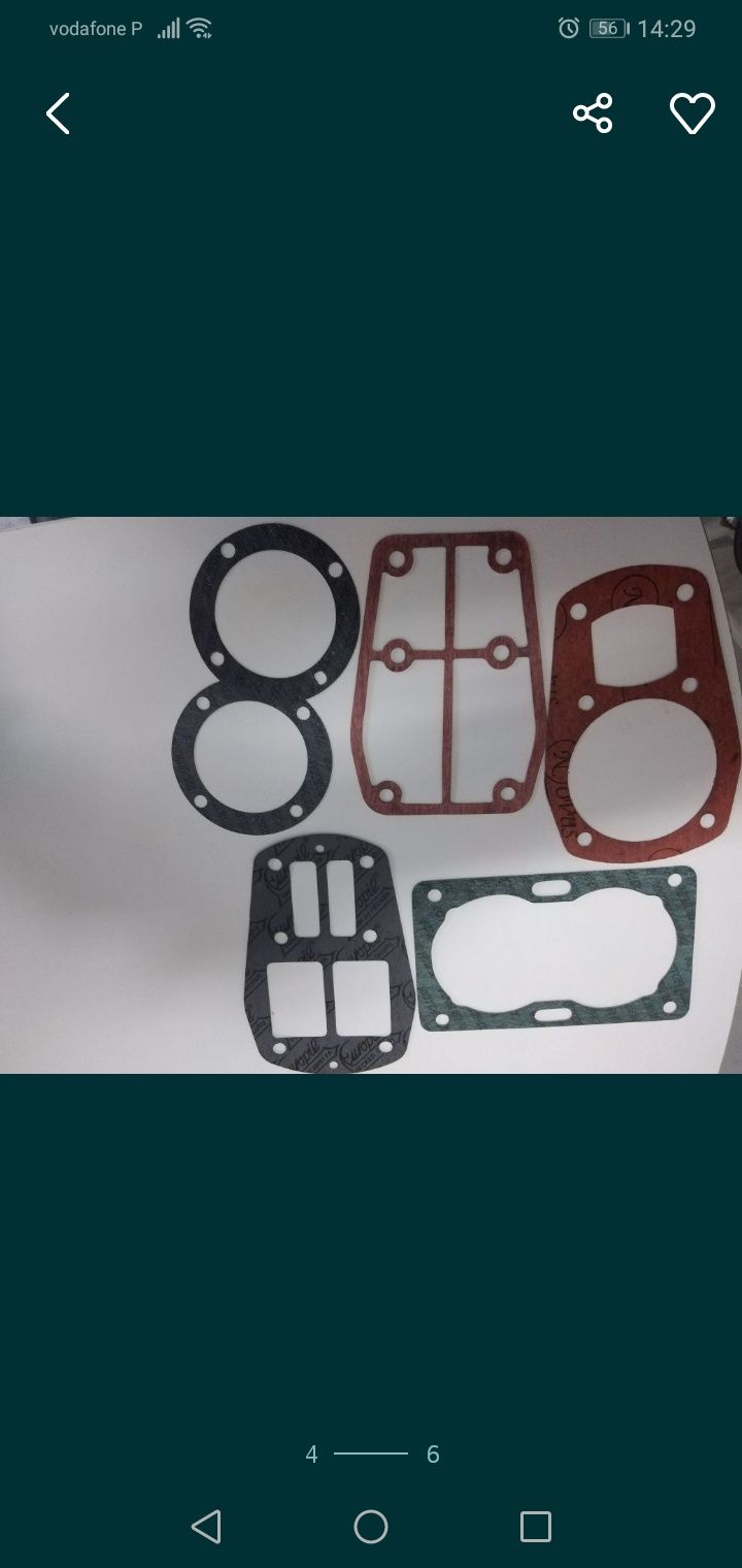 Material para compressores CIATA e RUBETE