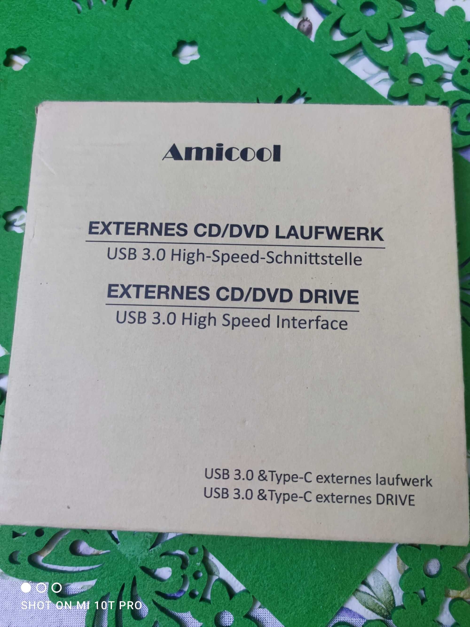 Zewnętrzny napęd DVD USB 3.0 Amicool
