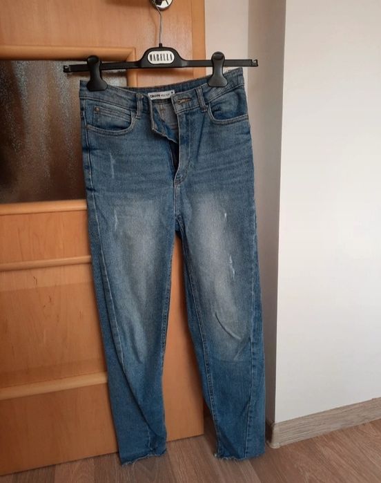 Spodnie jeansowe z wysokim stanem Cropp 36 S