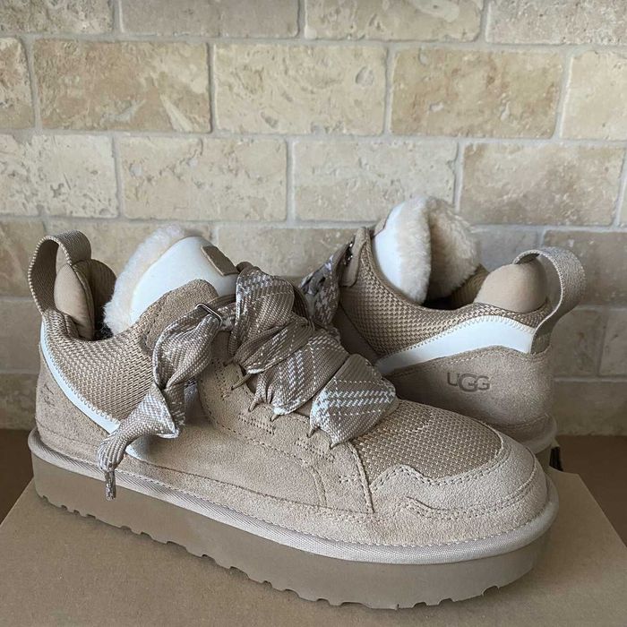 Buty na zimę UGG Lowmel Sand beżowe brązowe 100% Oryginalne