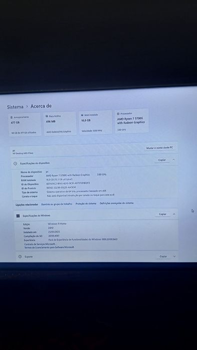 PC HP desktop M01-f3xxx