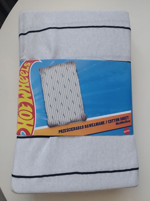 Prześcieradło bawełniane Hot Wheels 90x200