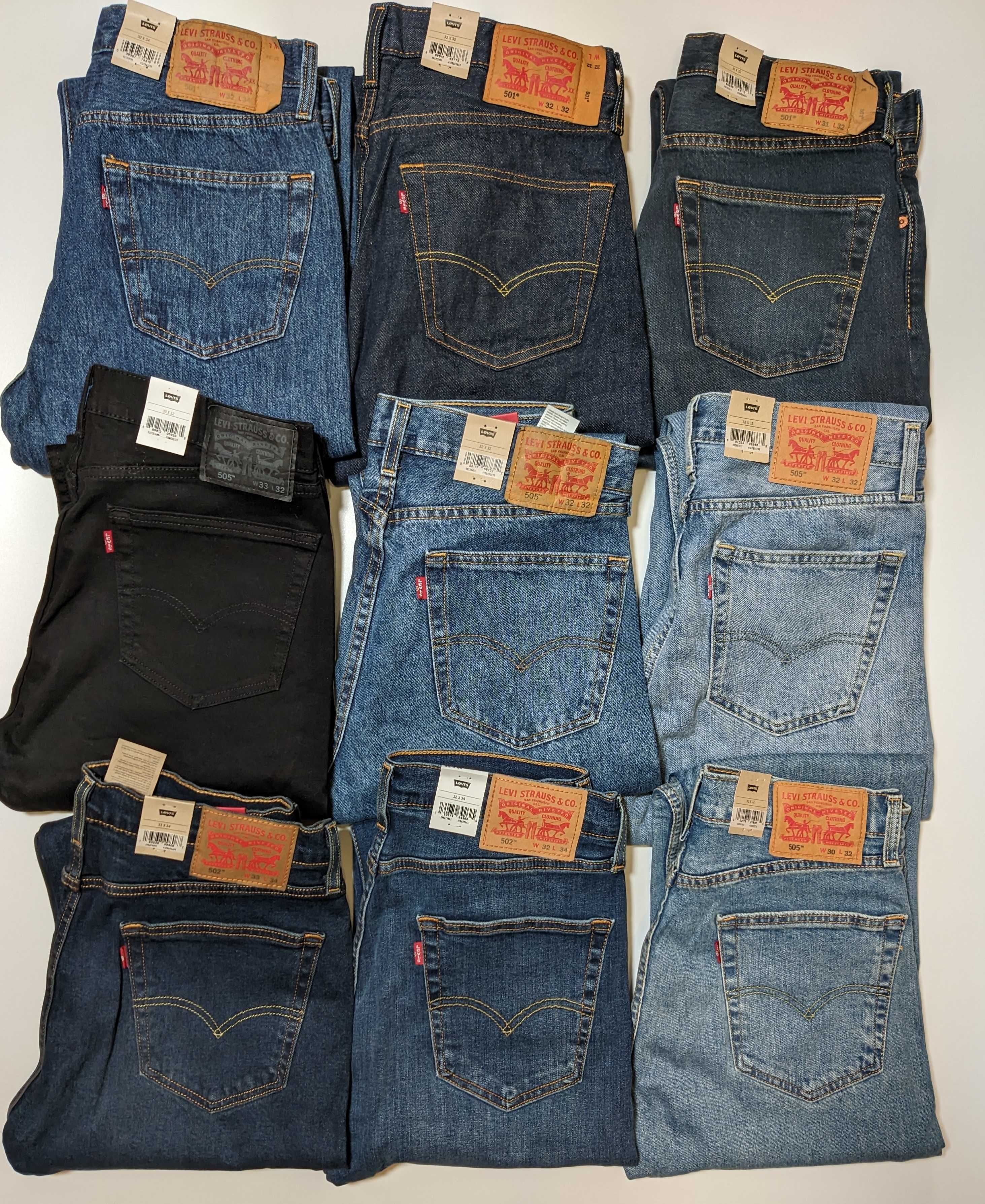 Джинсы  Levis 501, 502, 505,511 оригинал