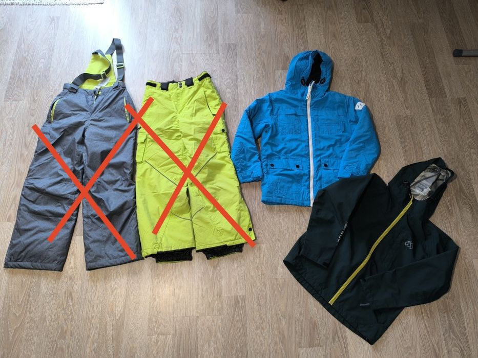 Kurtka, spodnie narciarskie 134-140