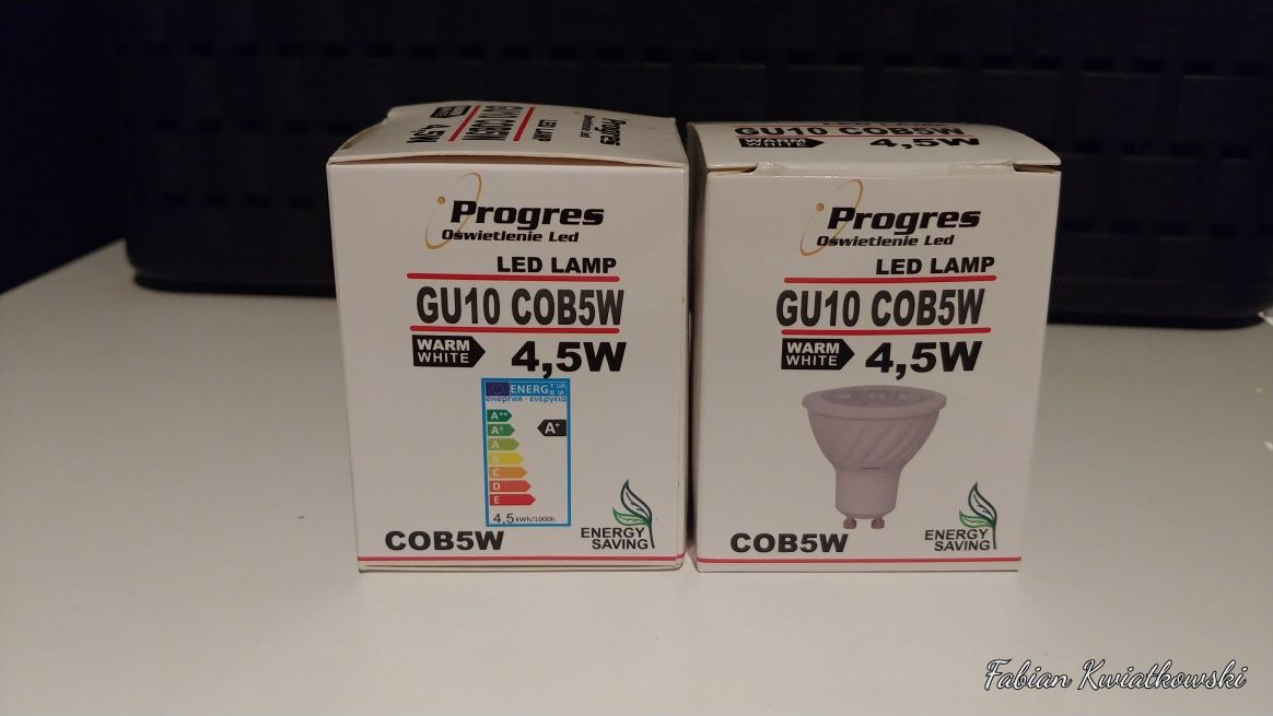 Żarówki LED GU10 COB5W 4,5W WarmWhite