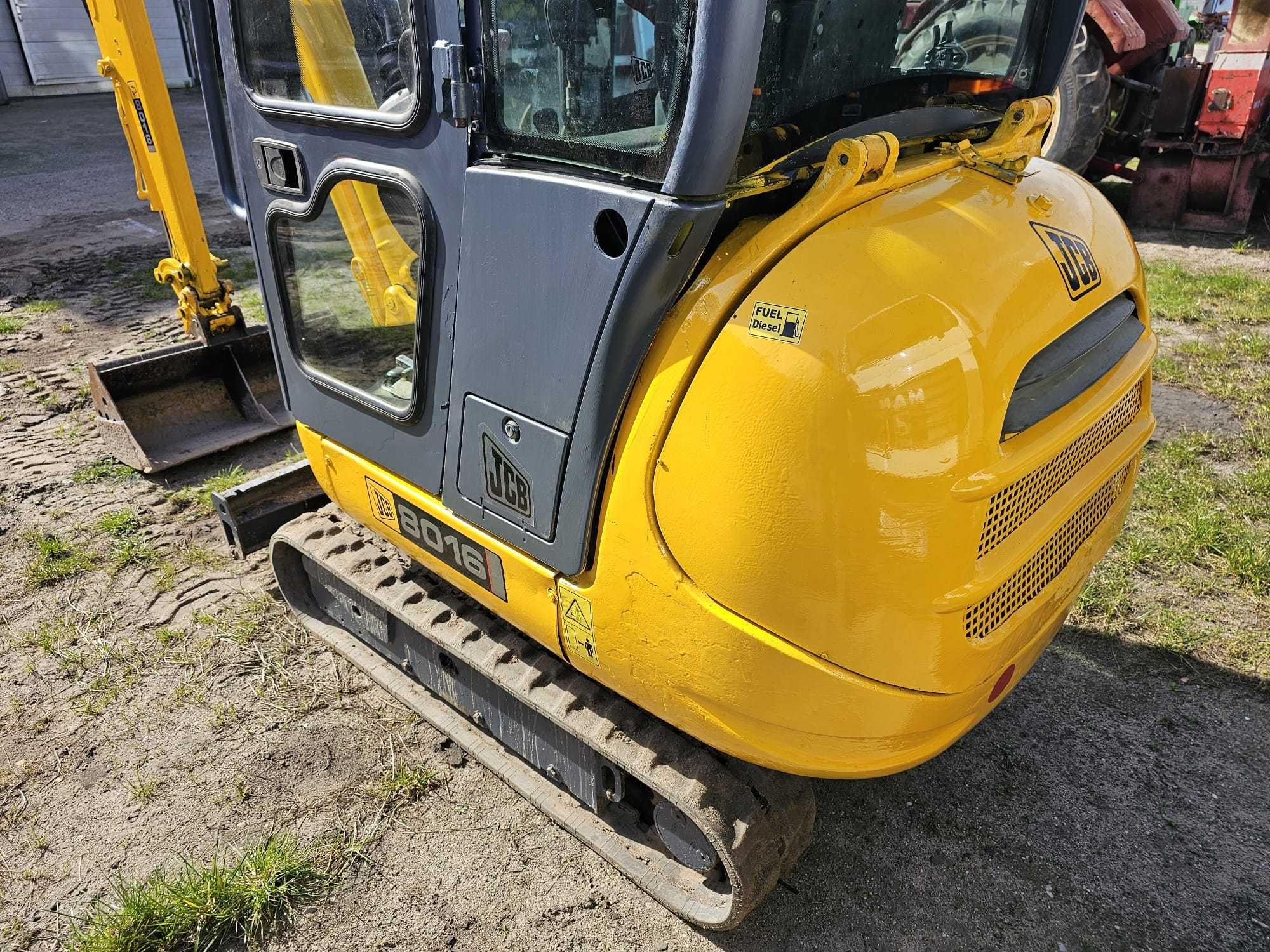 Minikoparka JCB silnik Kubota 3 łyżki