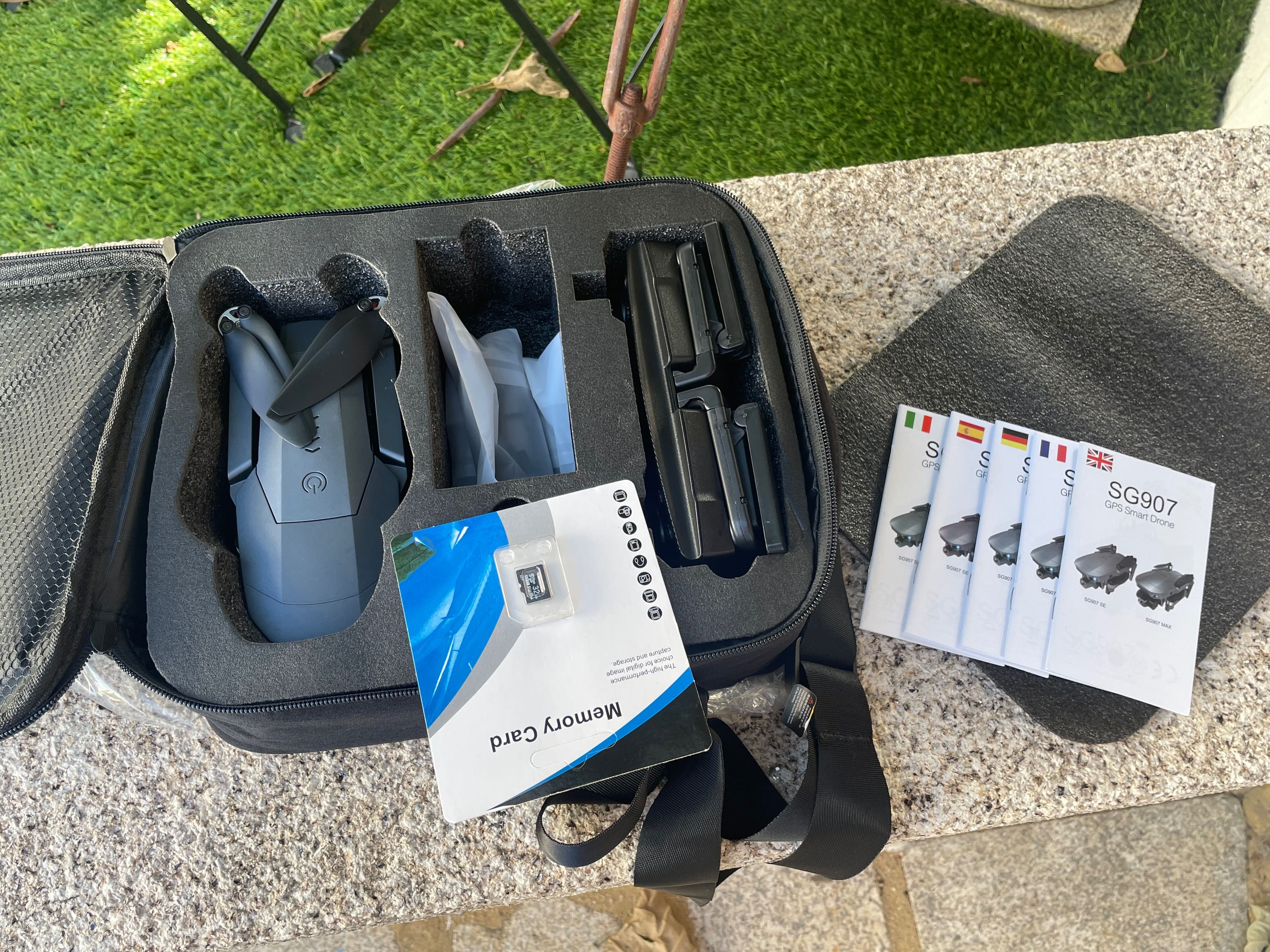 Drone SG907 MAX Gimbal mais microsd 32G