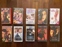 80 Filmes em cassetes VHS - Titanic, ET, Braveheart, Speed, Seven, etc