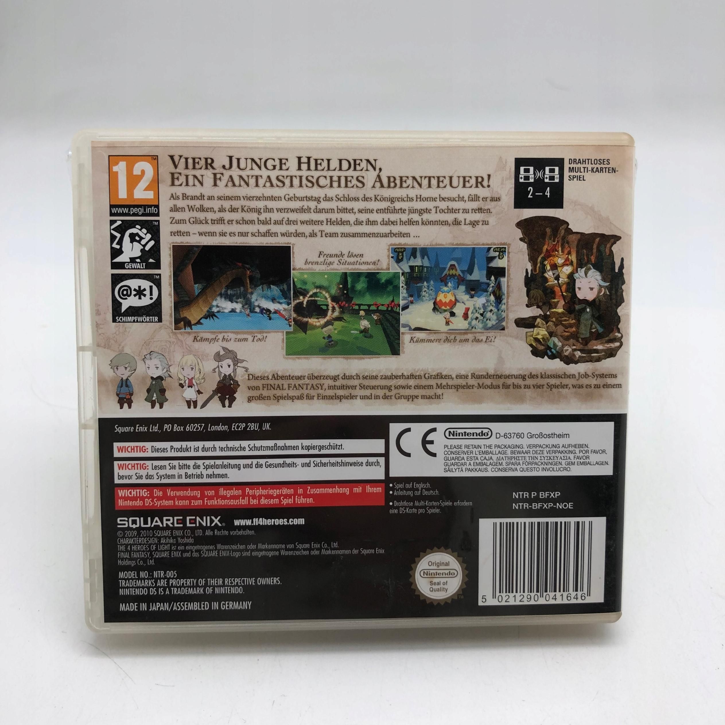 gra final fantasy: the 4 heroes of light nintendo ds