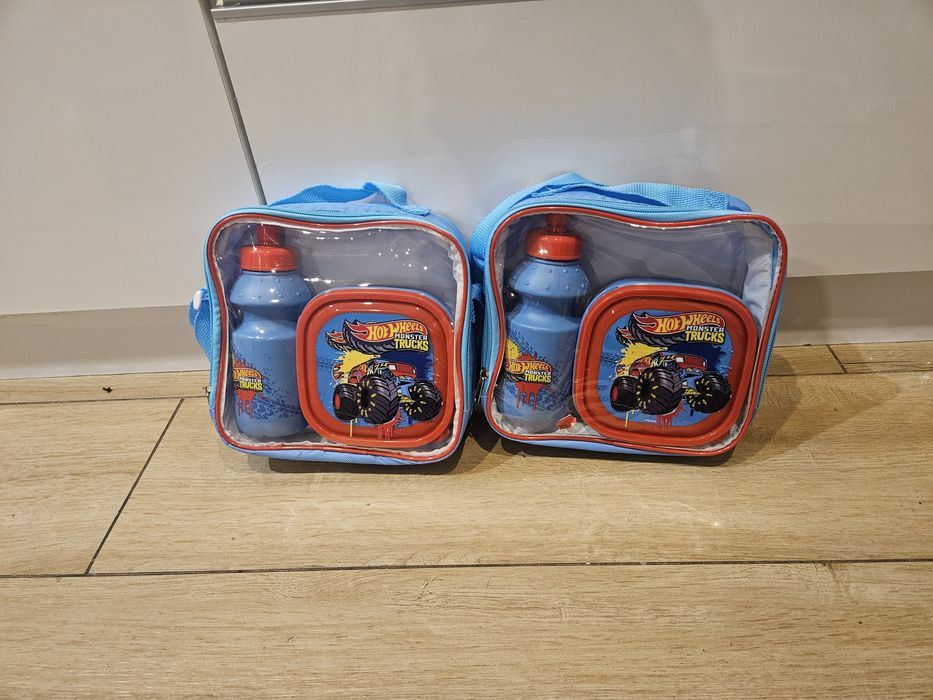 Zestaw śniadaniówka bidon torba dla chłopca nowy z metka hot wheels