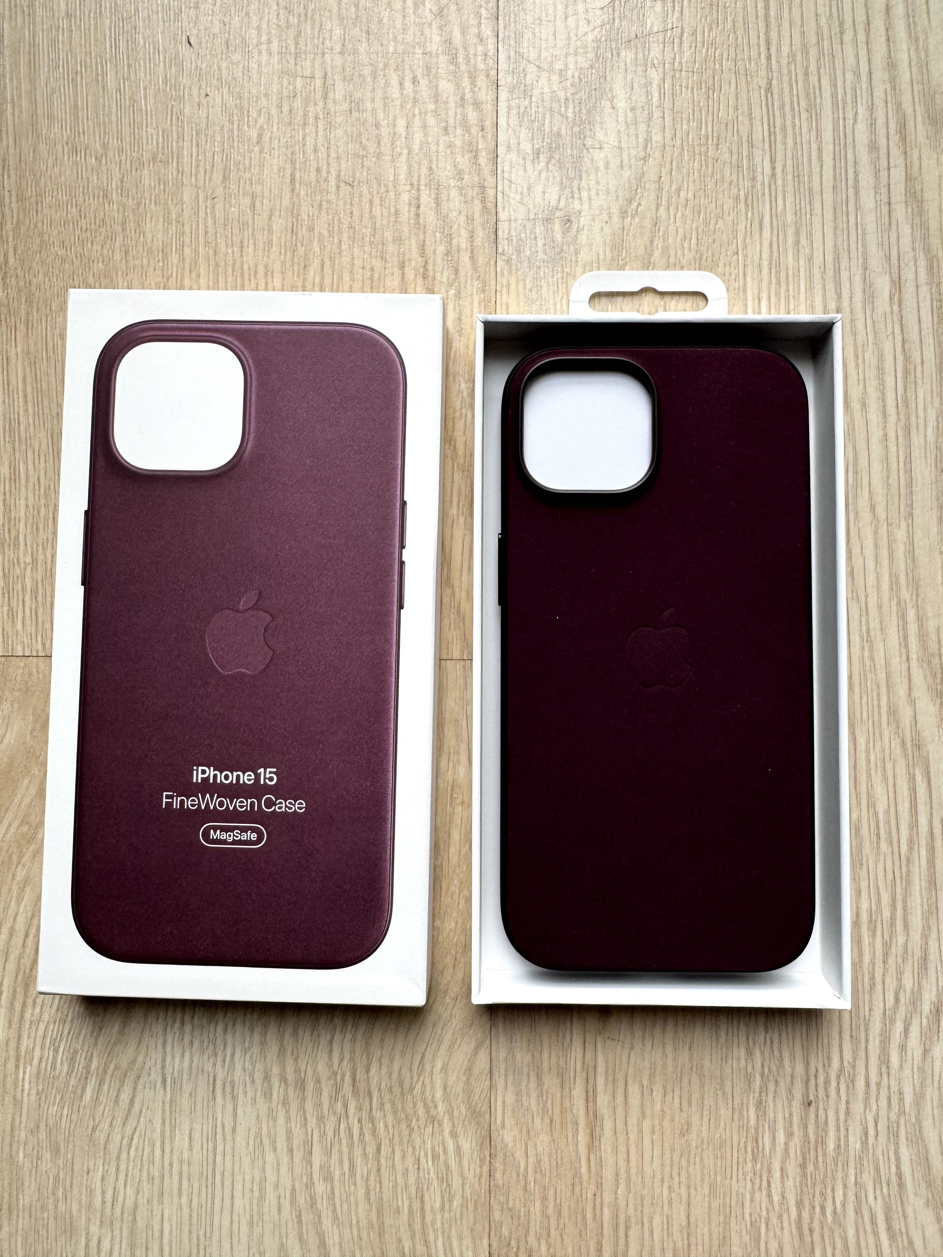 Чохол оригінальний Apple iPhone 15 FineWoven Case Mulberry MT3E3