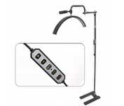 Andoer HD-M23X 36W Półksiężyc lampa podłogowa LED kosmetyczna rzęsy
