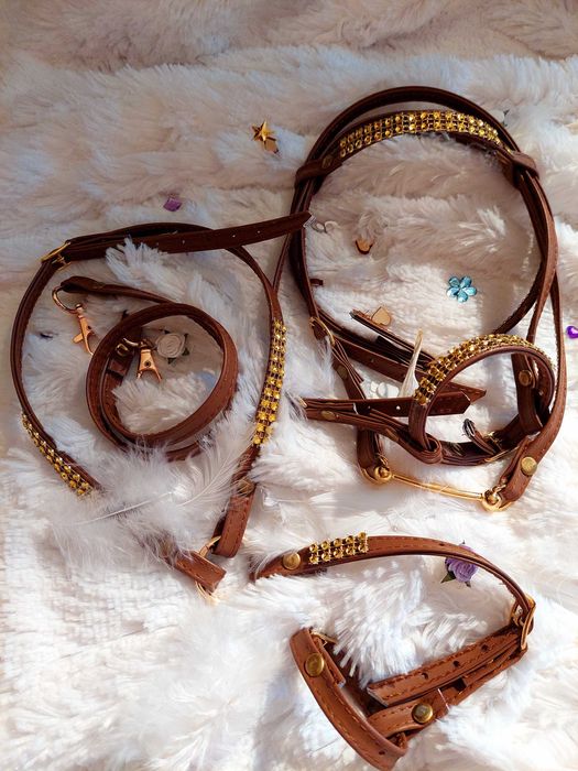 Ogłowie ,napierśnik ,wodze dla hobby horse