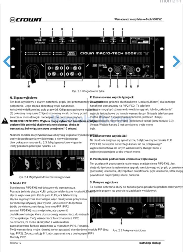 Crown Macro-Tech Wzmaczniacz/ Koncowka mocy