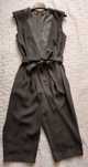 Elegancki krótki czarny kombinezon damski River Island 36/S/8