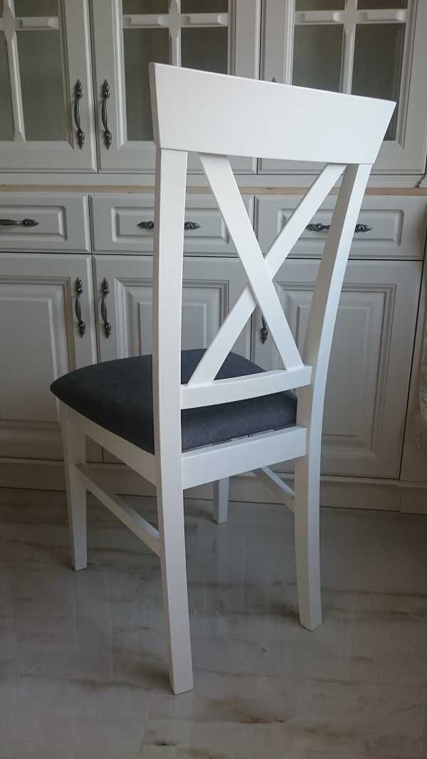 Krzesło białe czarne mocne do kuchni jadalni nowe Producent