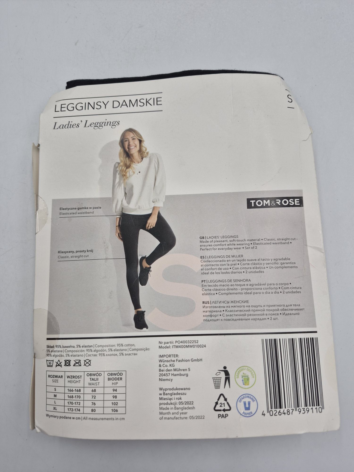 Leginsy damskie 2 pak S