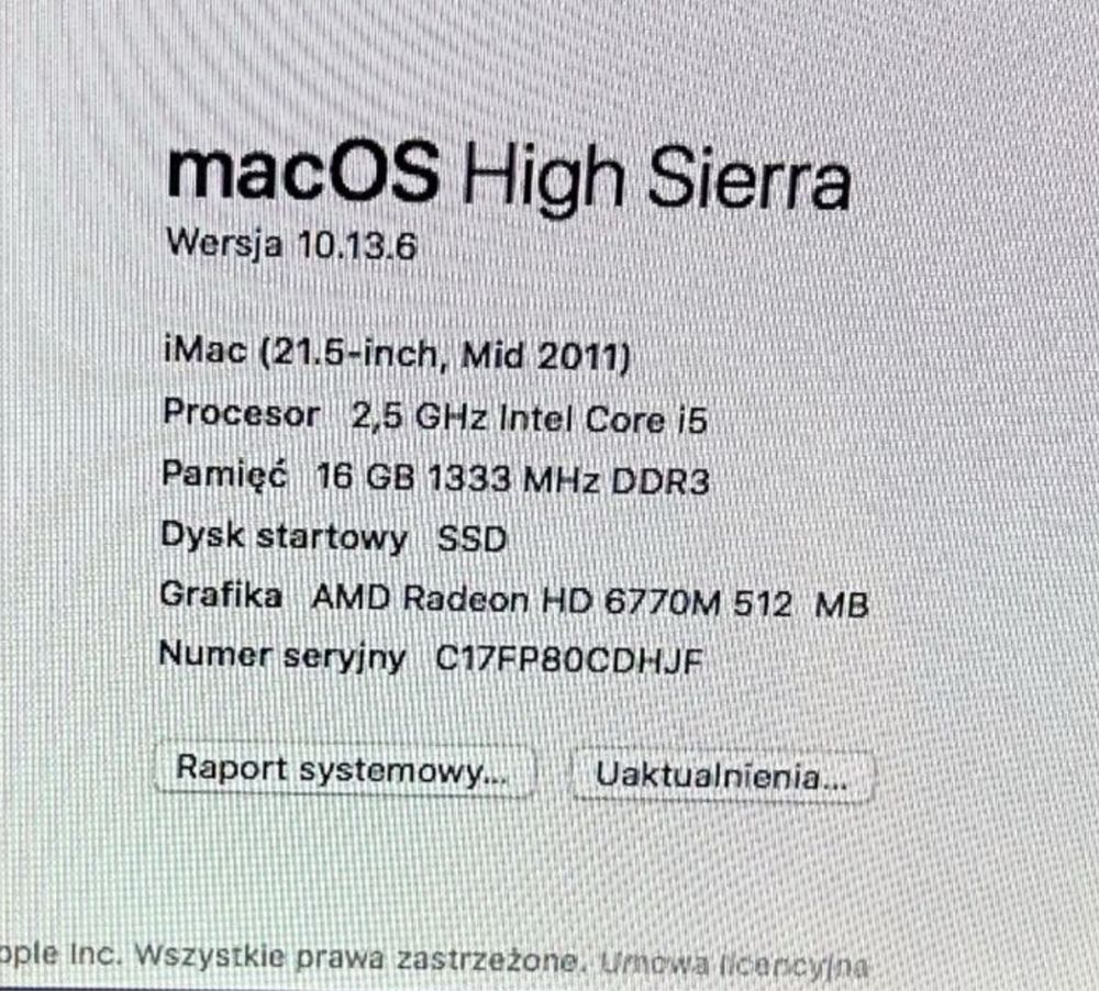 Imac apple komputer na prezent swiateczny