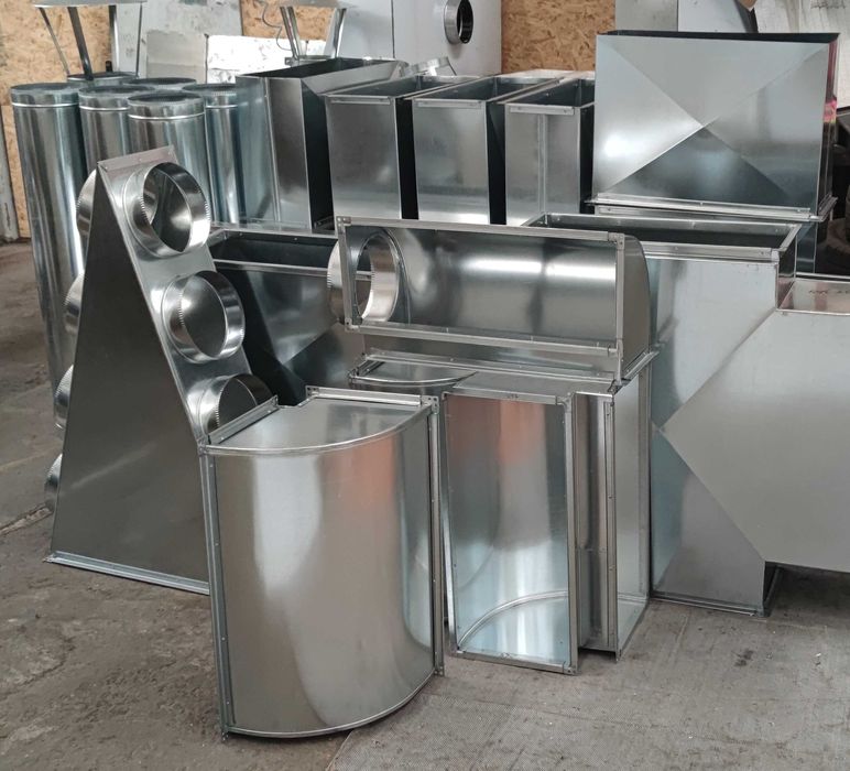 повітропровід для вентиляціі, цинкова труба, окожушка, аспірація