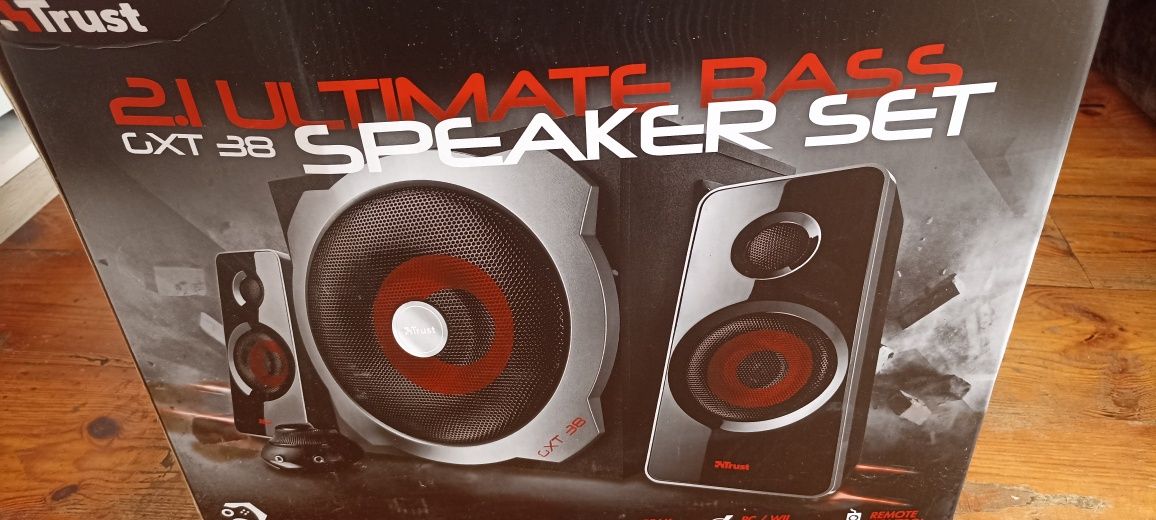 Głosniki TRUST GXT 38 2.1 Subwoofer Speaker Set (jak nowe)