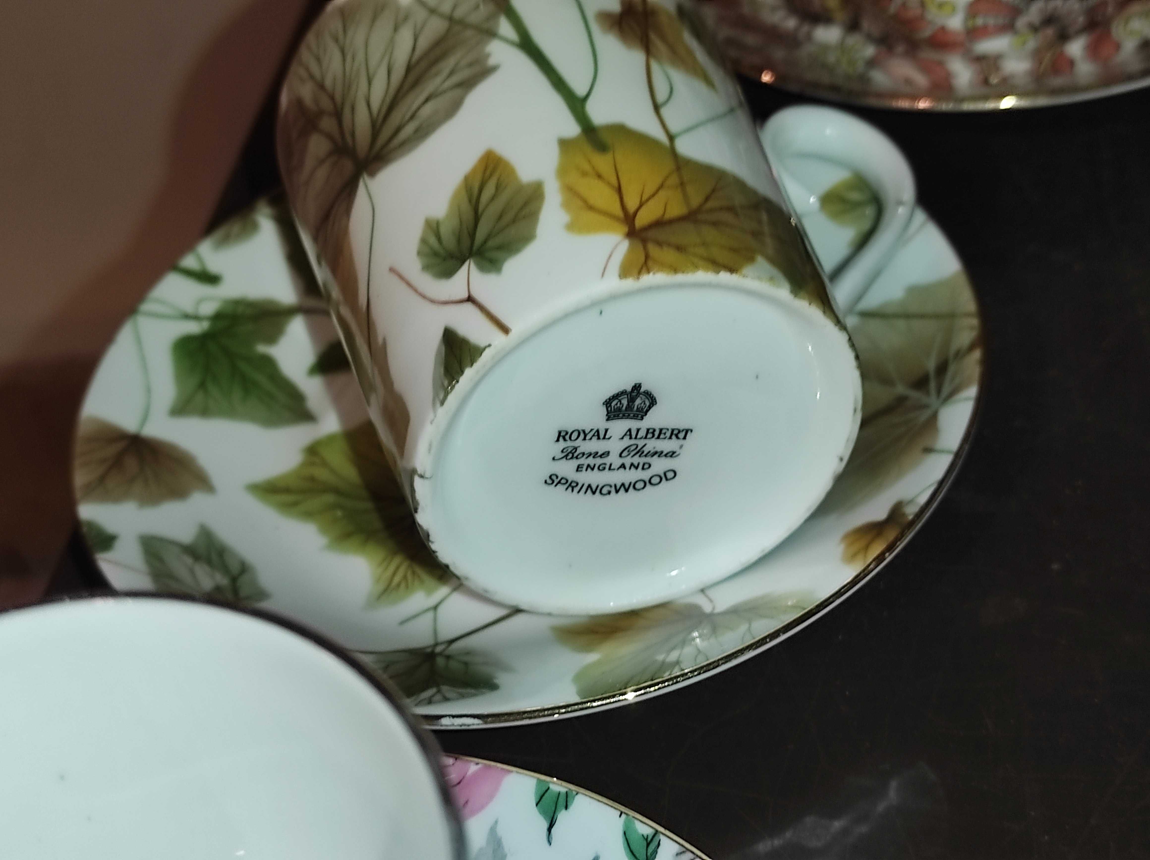 Porcelana Royal Albert 5 Różnych Kubków BEZ ZIELONEGO