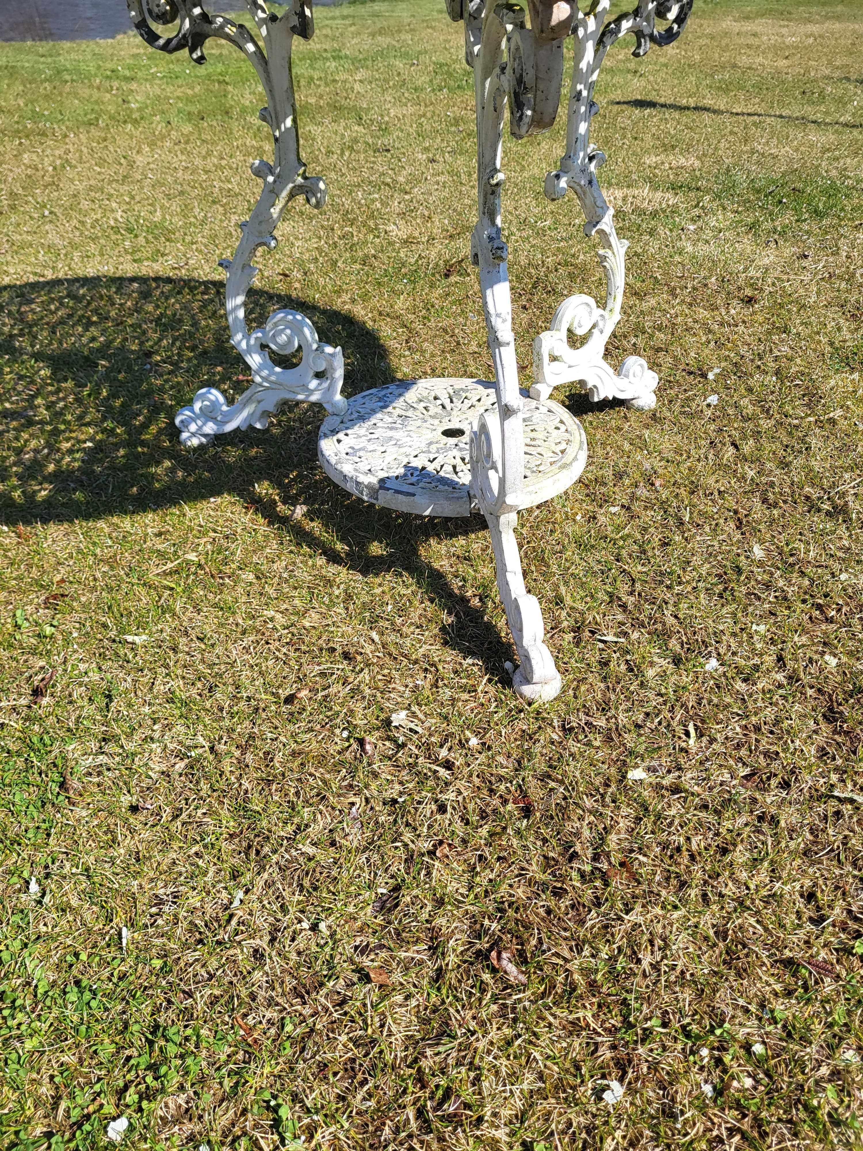 Aluminiowy stół ogrodowy 110 cm blat . Niespotykany wzór , Wysyłka