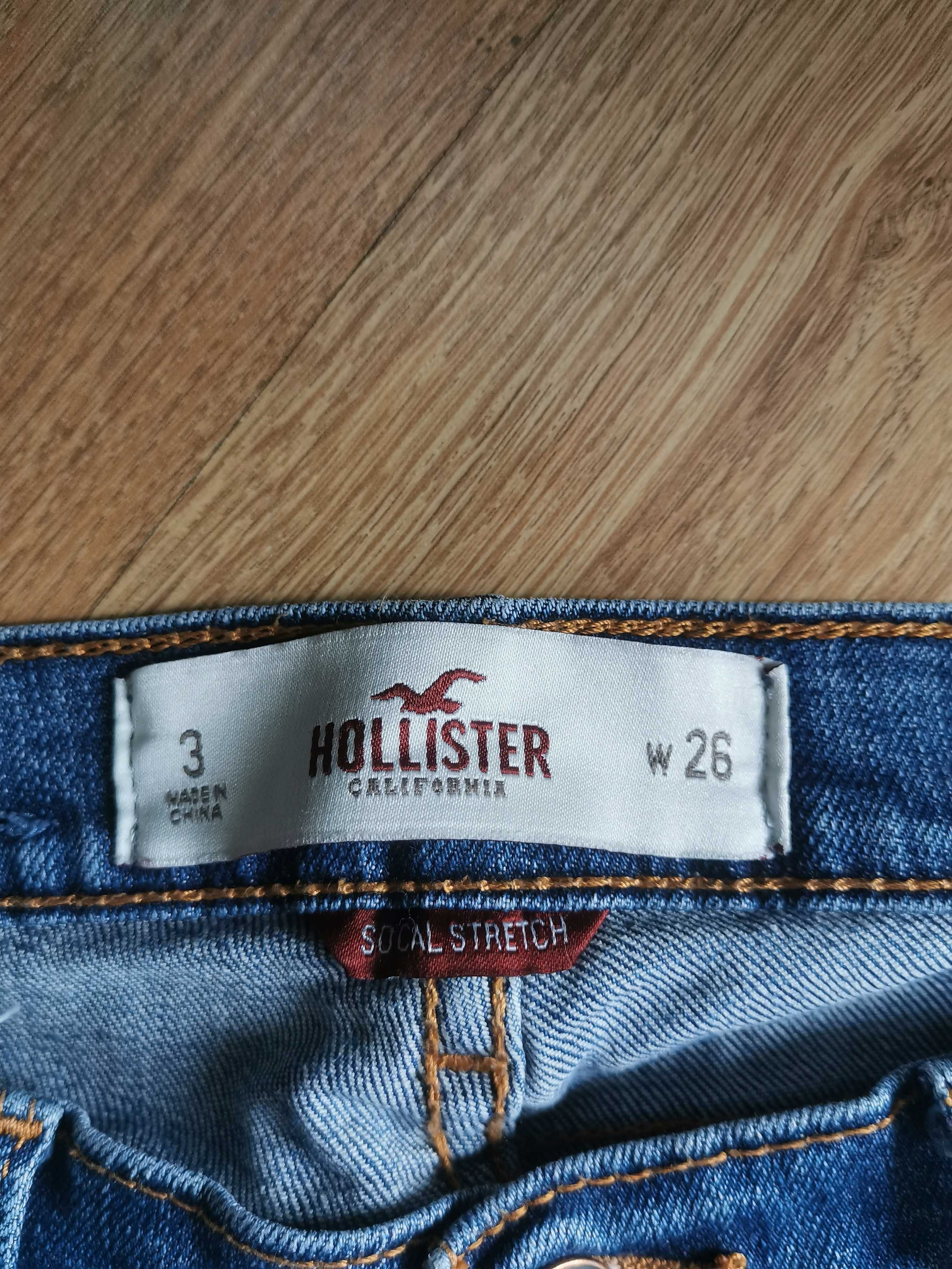 Hollister California spodnie damskie jeansy w26