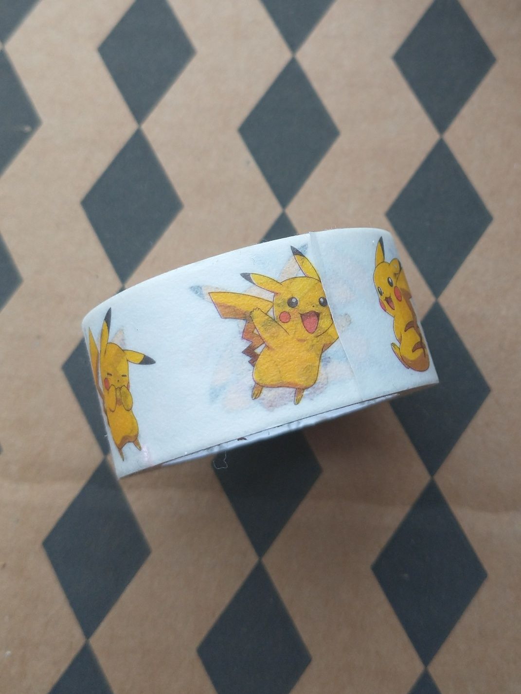 oficjalna taśma washi tape Pokemon Pikachu masking scrapbooking