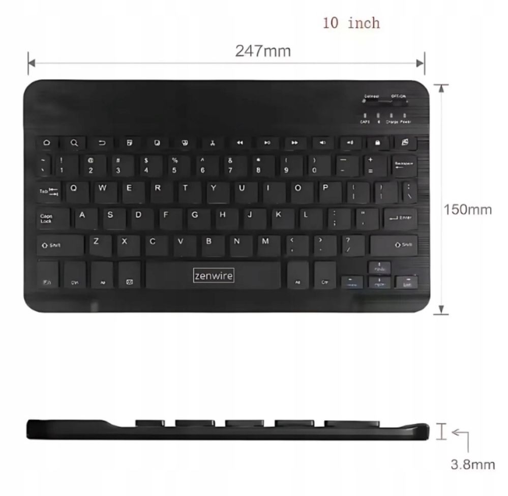 Klawiatura Mini Bezprzewodowa Bluetooth Przenośna Tablet Android IOS
