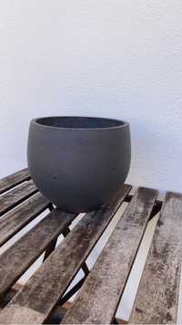 Vaso cerâmica preto/antracite