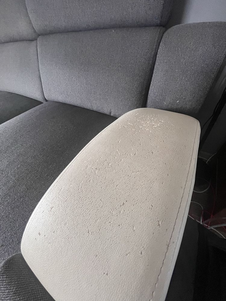 Sofa 250cm biało szara