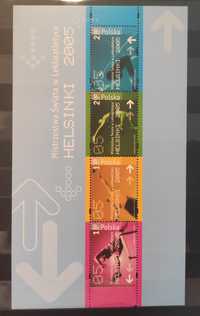 Znaczki blok "Mistrzostwa Świata w Lekkoatletyce. Helsinki 2005"