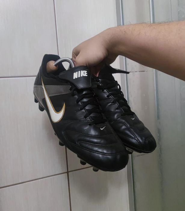 buty obuwie korki Nike Tiempo 44 sportowe piłkarskie zielone czarne sz