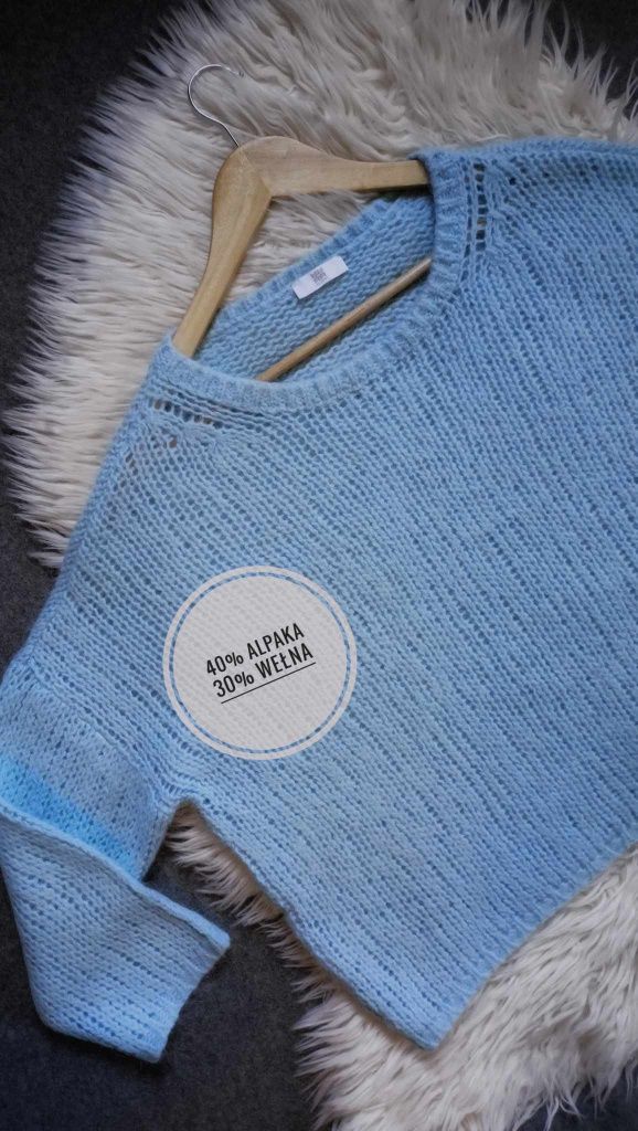 Sweter Riani alpaka, wełna /Roz L/XL