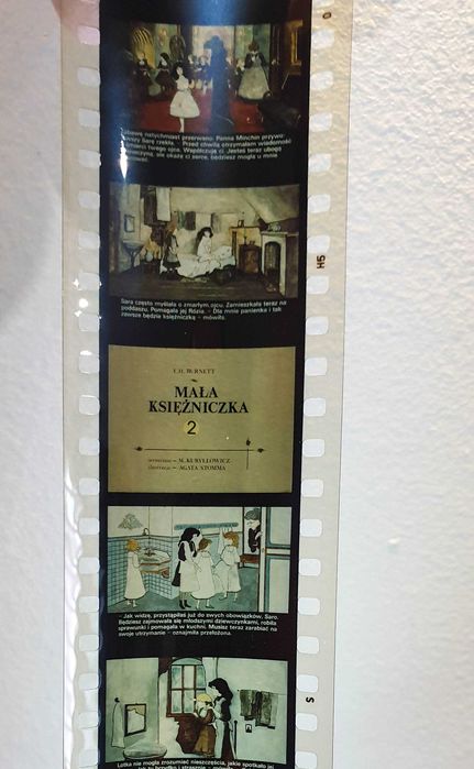 Bajka Klisza rzutnik ANIA PRL Mała księżniczka - 2 szczęści Unikat