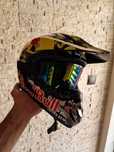 Kask Google rękawiczki  redbull cross rozmiar S/M airoh carbon ls2 hjc