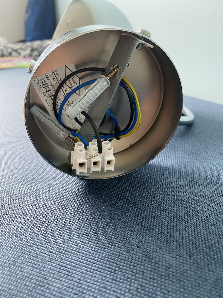 Kinkiet ścienny kula chrom