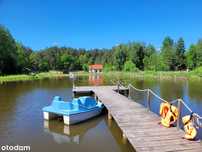 Sprzedam nieruchomość : 1,5 ha + dom 120m2 + staw + 2 domki 35m2