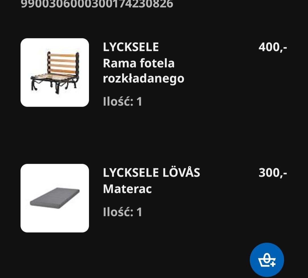 Łóżko Ikea rozkładane