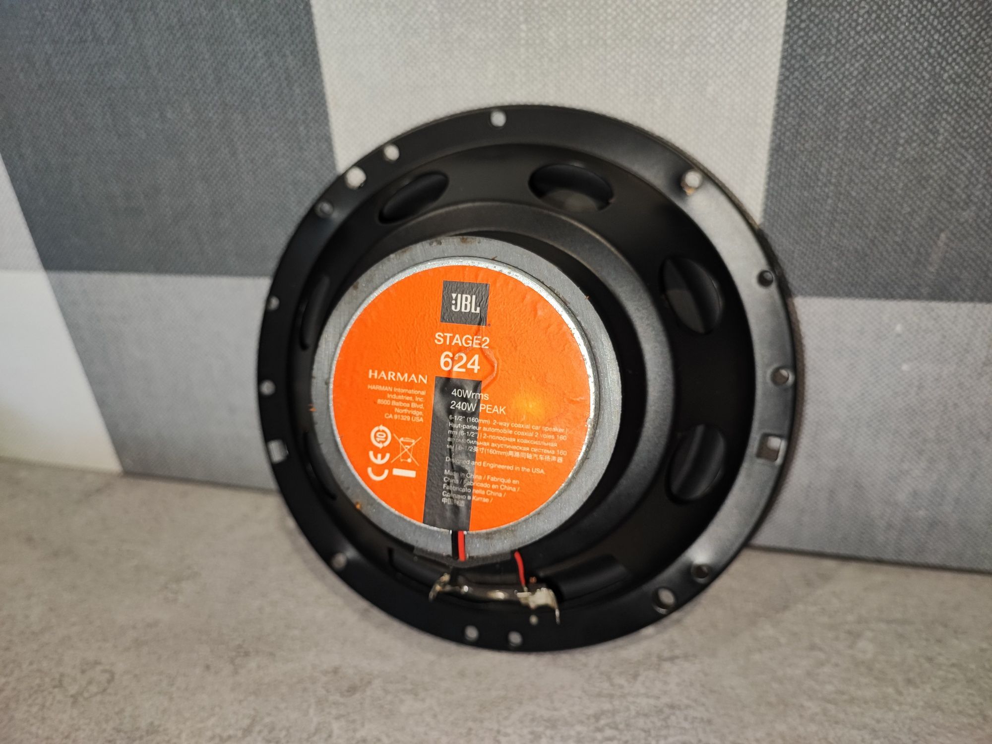 Głośniki samochodowe JBL Stage 2 624 | 40W RMS | 2-drożne