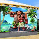 Tło dekoracyjne Disney Vaiana – tropikalna scena idealna na urodziny!