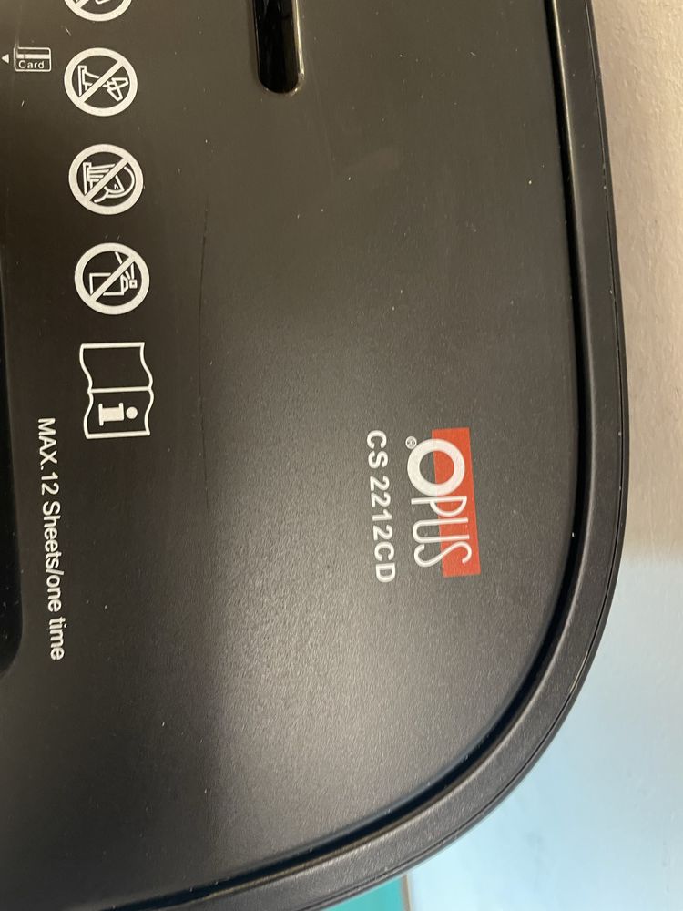 Niszczarka do papieru OPUS CS2212CD mega mocna